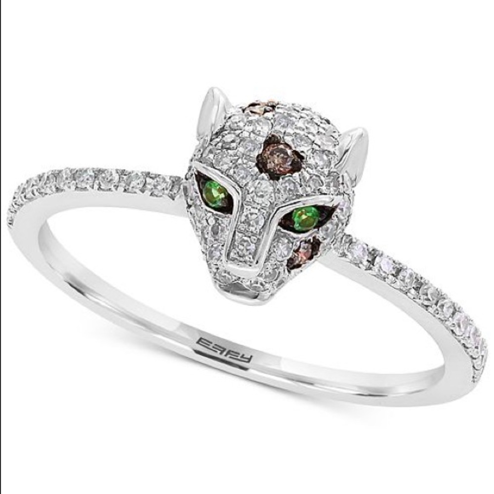 Effy Diamond Leopard Ring